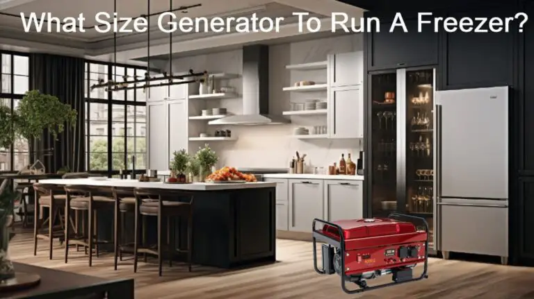 What Size Generator To Run A Freezer?