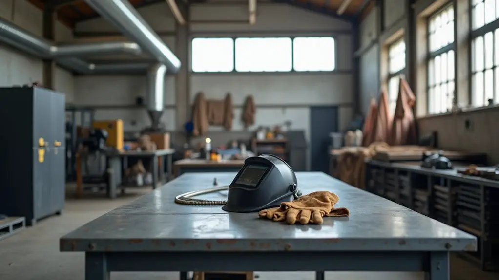 safety in welding workspace