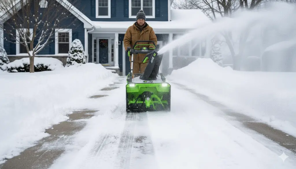 cordless snow blower power