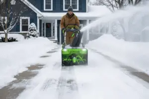 cordless snow blower power