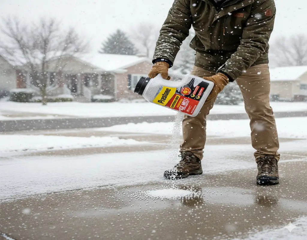 Ice Melt Before of After Snow