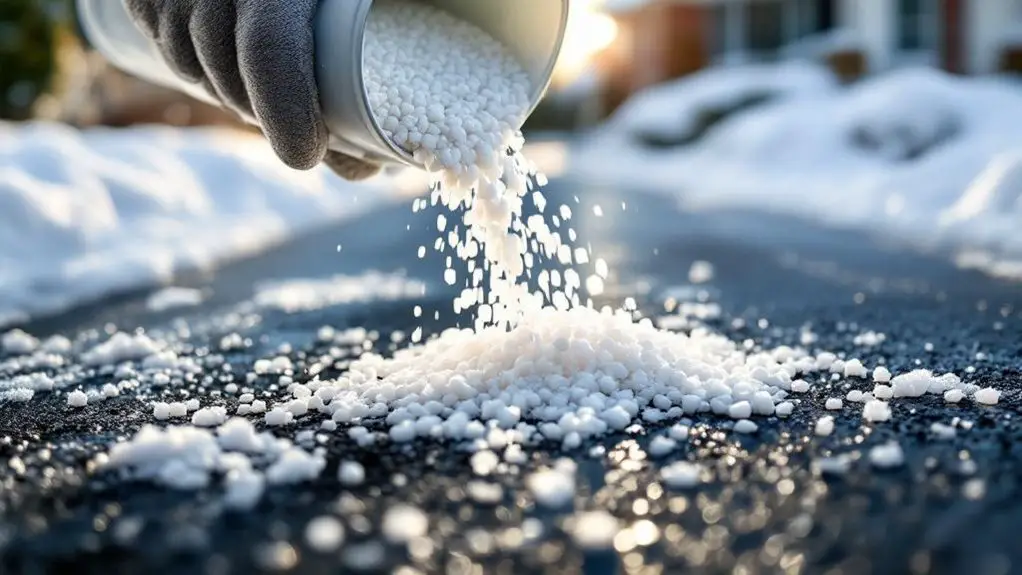 selecting driveway ice melter