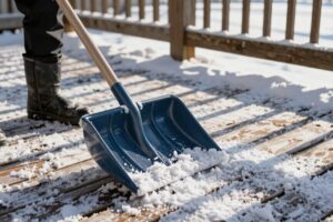 How to Remove Snow From My Wood Deck