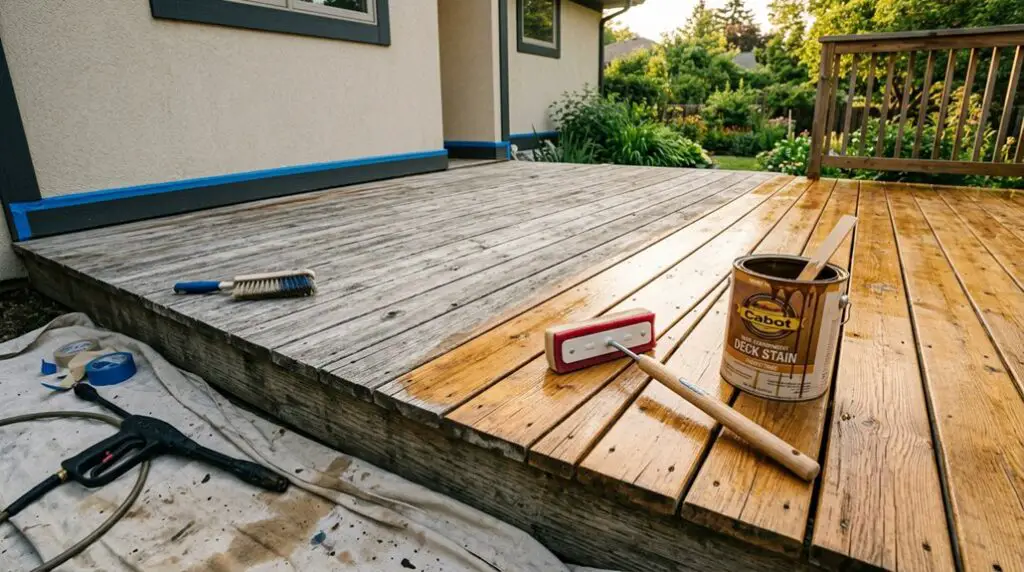 deck care staining and sealing