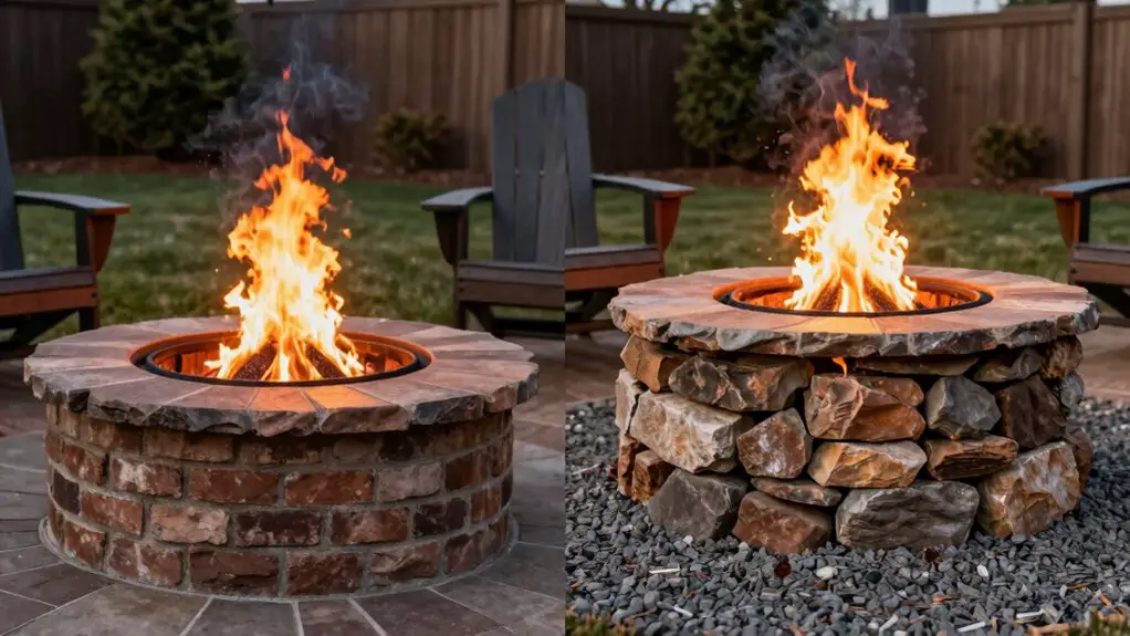 in ground vs above ground fire pit