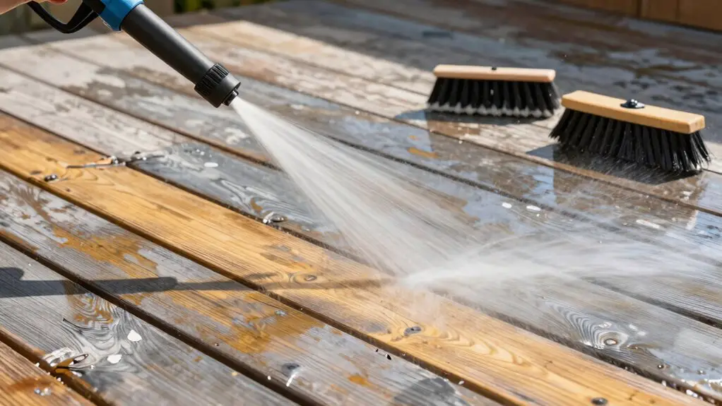 prepare clean inspect stain