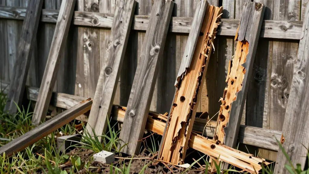 professional fence repair needed