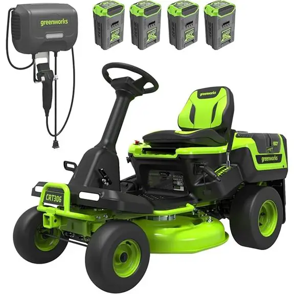 Greenworks 60V 30 Tractor (4) 8.0Ah + Wall Charger