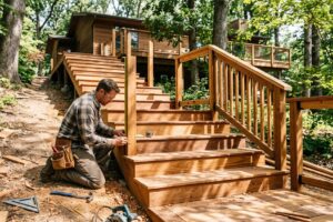 How to Build Exterior Wood Stairs and Railings